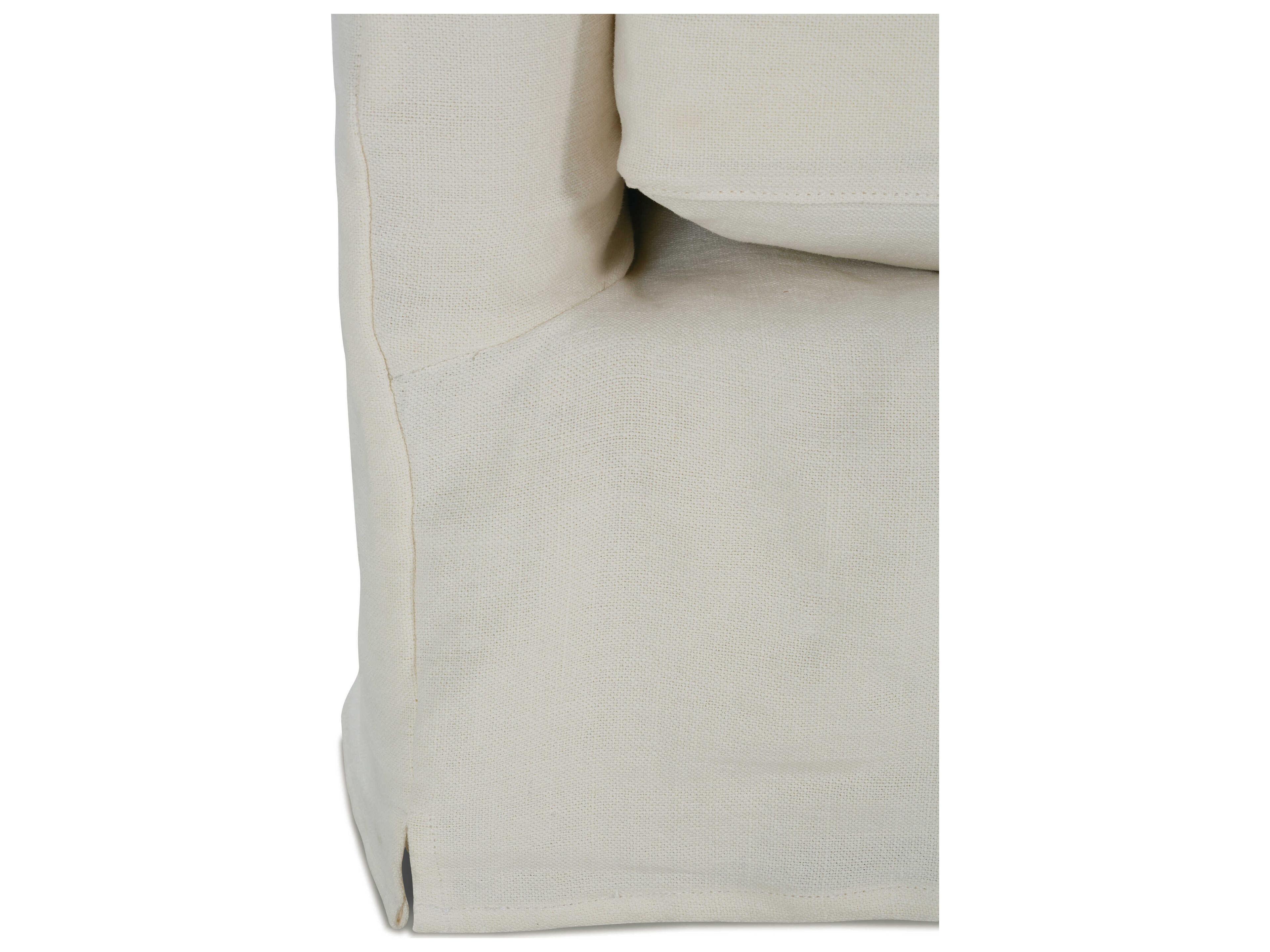 Rowe Florence Beige Fabric Accent Chair with Slipcover