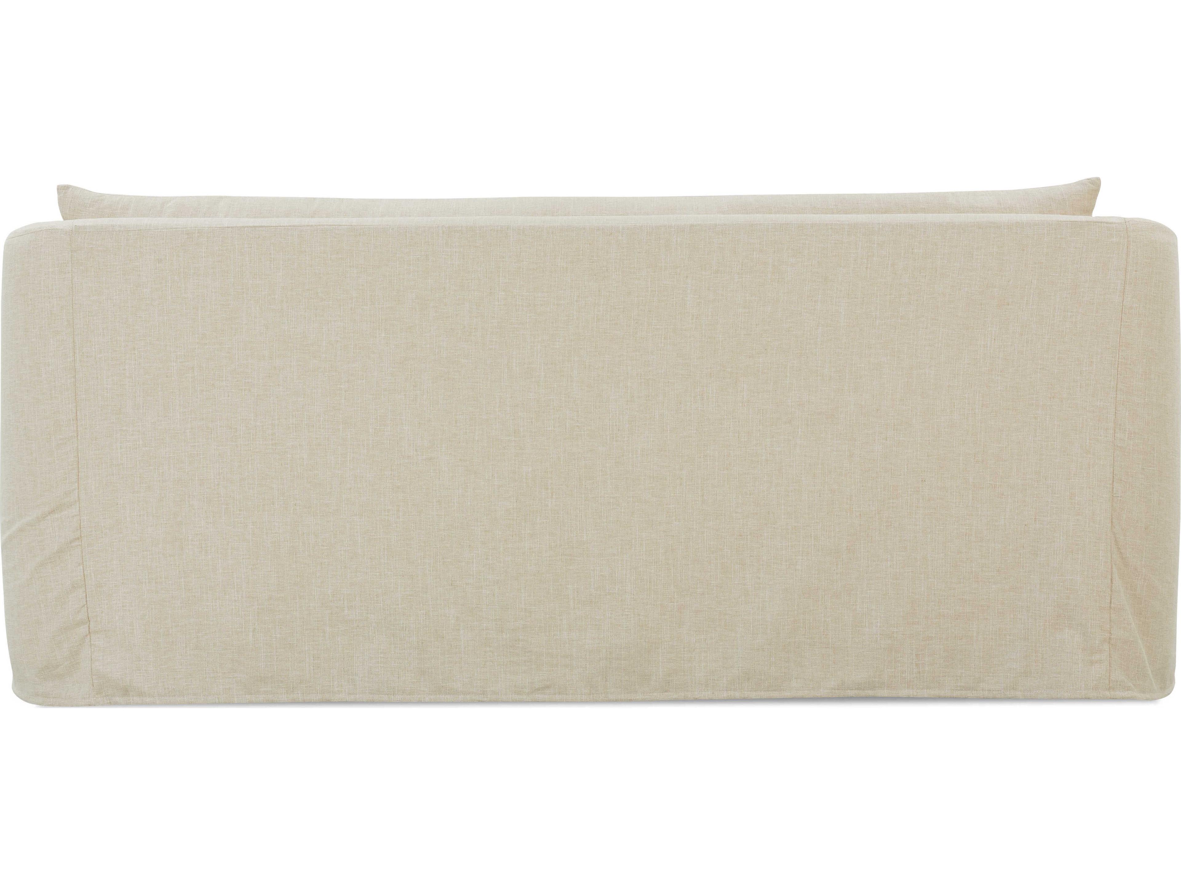 Rowe Florence Beige Upholstered Sofa with Slipcover