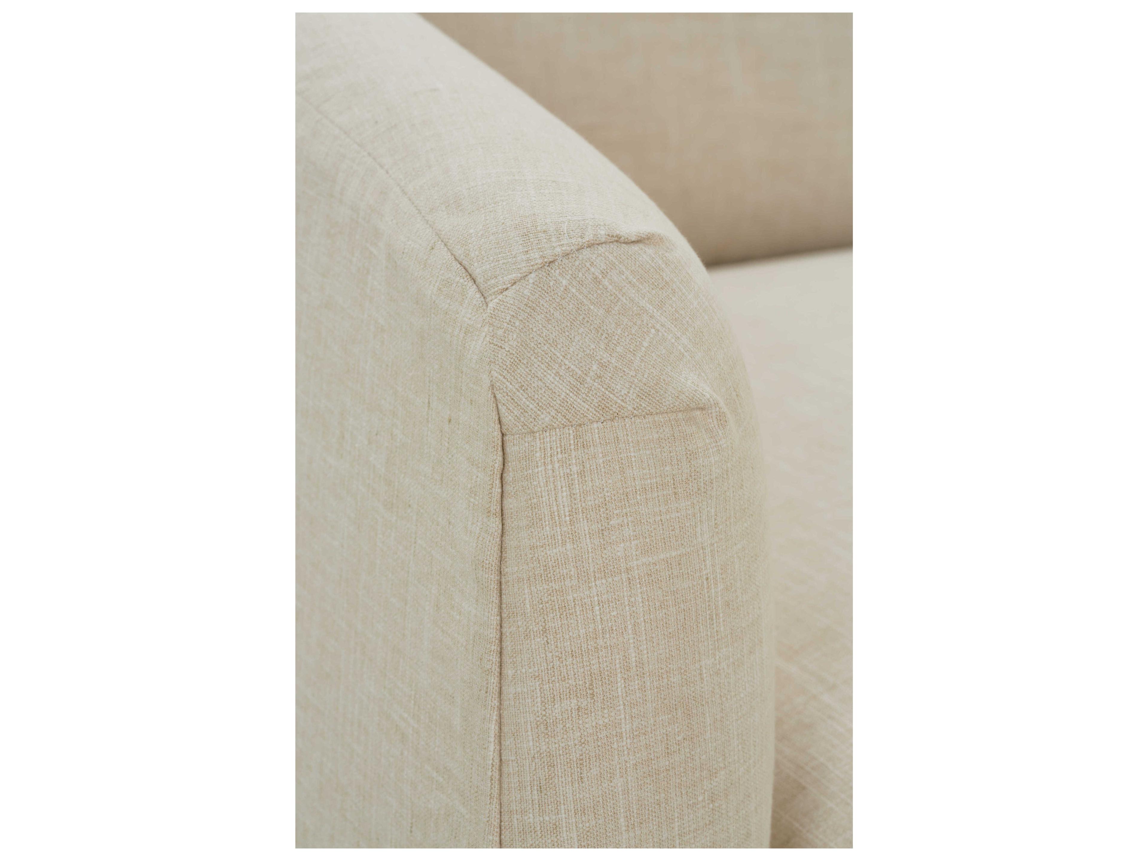 Rowe Florence Beige Upholstered Sofa with Slipcover