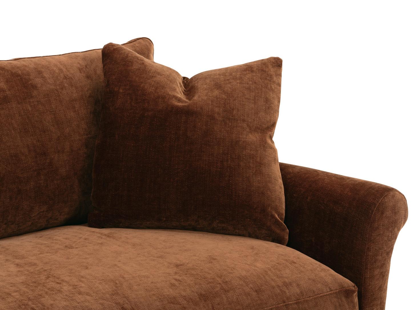 Rowe Freya Latte Brown Upholstered Sofa