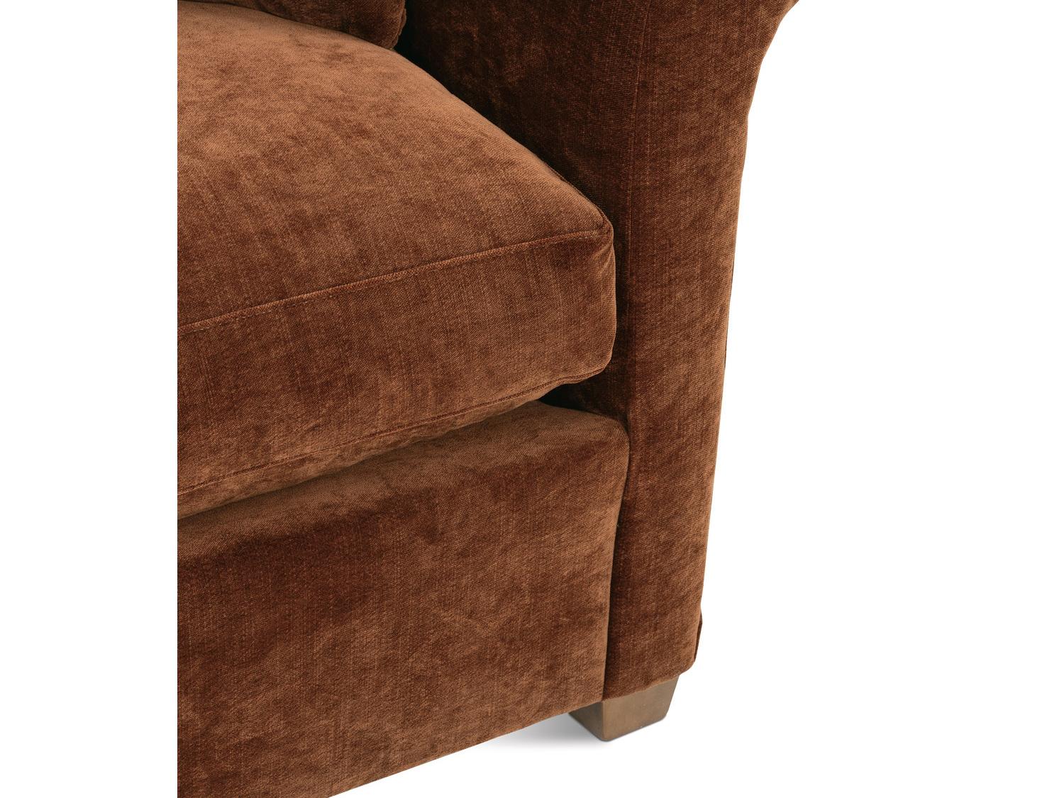 Rowe Freya Latte Brown Upholstered Sofa
