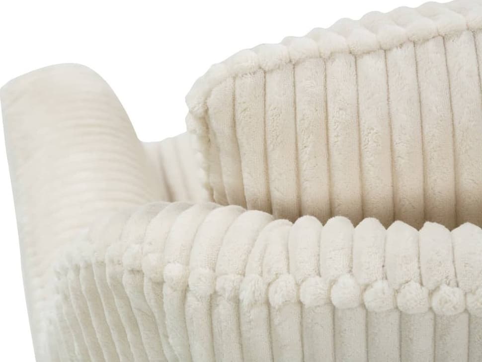 Rowe Hollins Swivel Tan Fabric Accent Swivel Chair