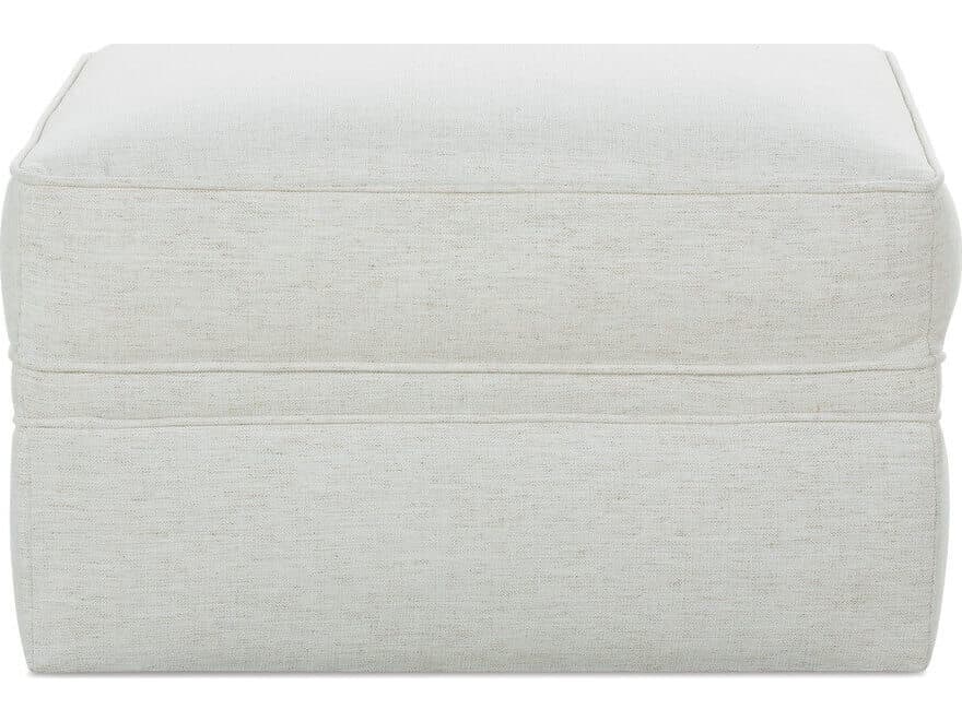 Rowe Kara White Upholstered Ottoman