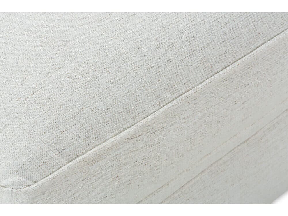 Rowe Kara White Upholstered Ottoman