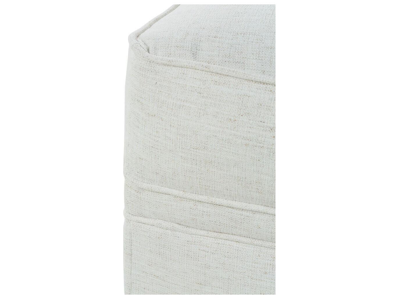 Rowe Kara White Upholstered Ottoman