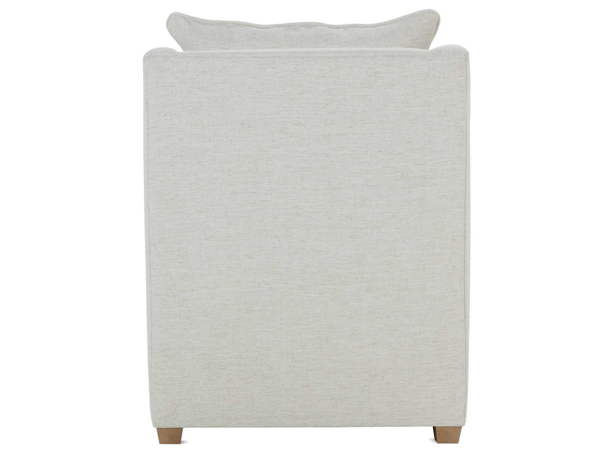 Rowe Kara White Fabric Accent Chair