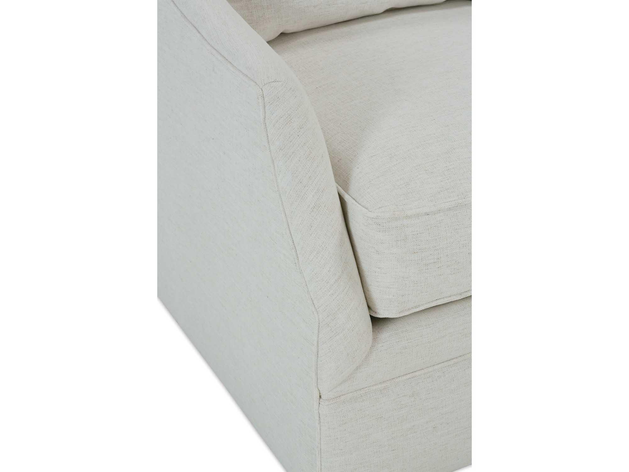 Rowe Kara White Fabric Accent Chair