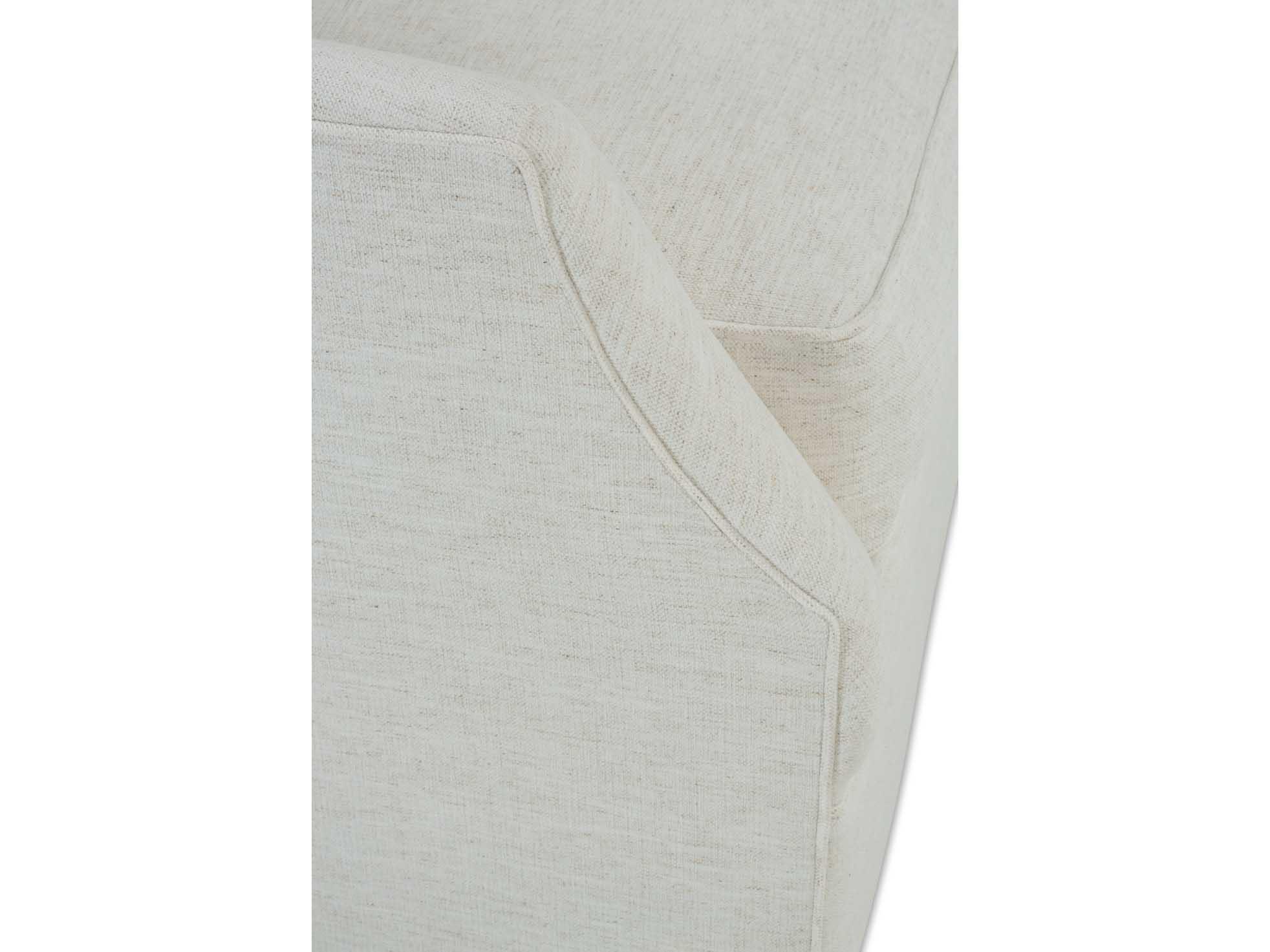 Rowe Kara White Fabric Accent Chair