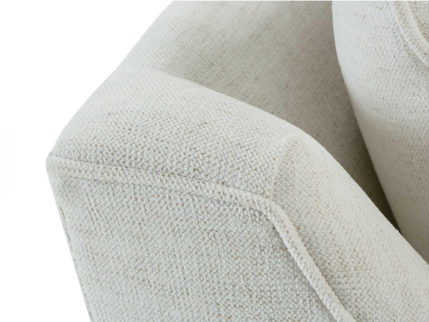 Rowe Kara White Fabric Accent Chair