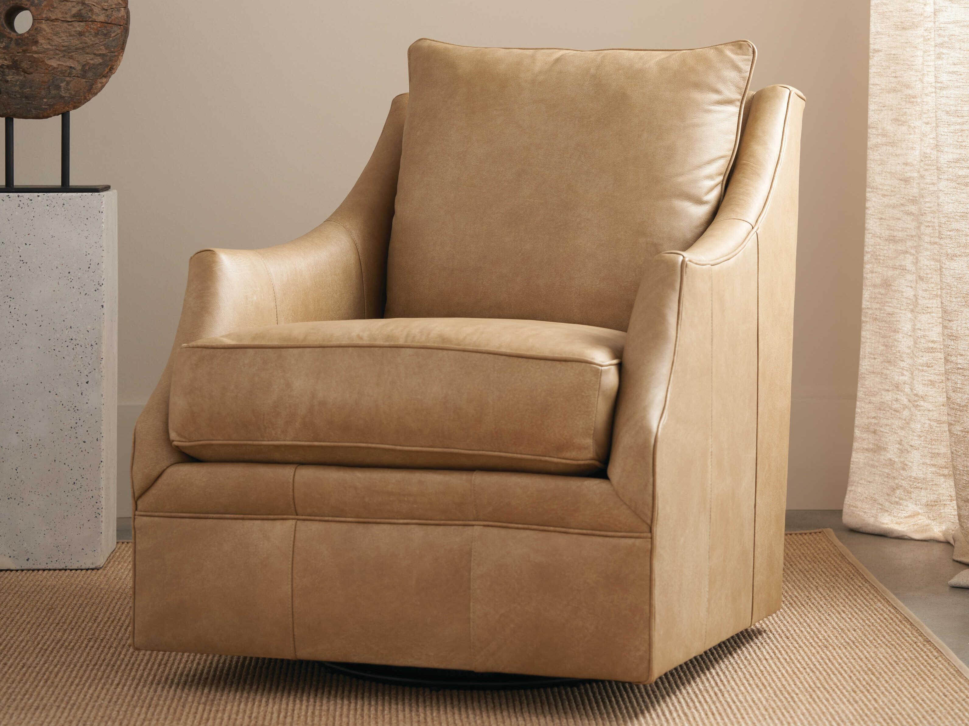 Rowe Kara 3" Glider Leather Accent Chair