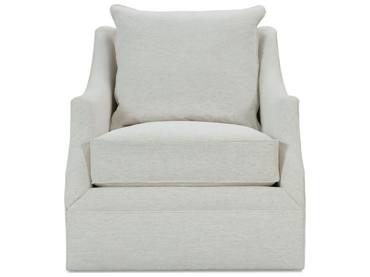 Rowe Kara Swivel Beige Fabric Accent Chair