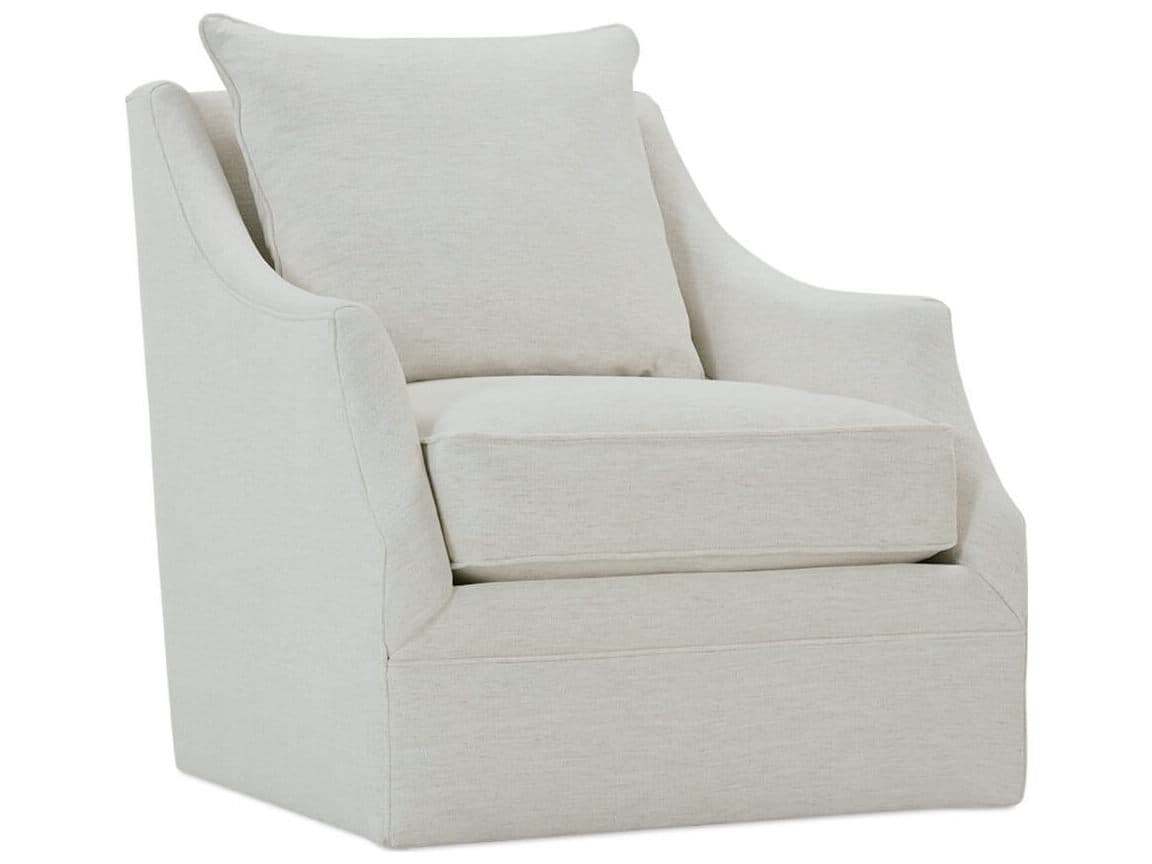 Rowe Kara Swivel Beige Fabric Accent Chair