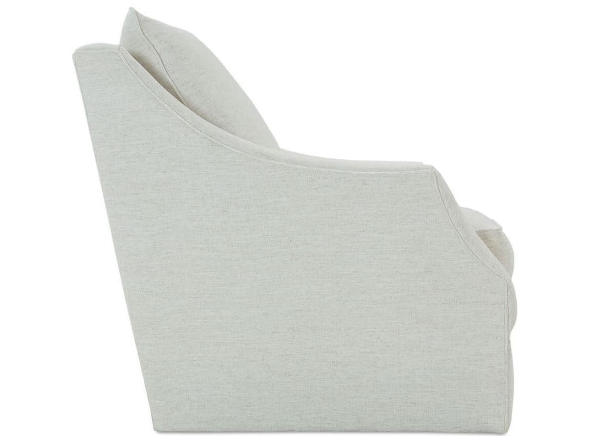 Rowe Kara Swivel Beige Fabric Accent Chair