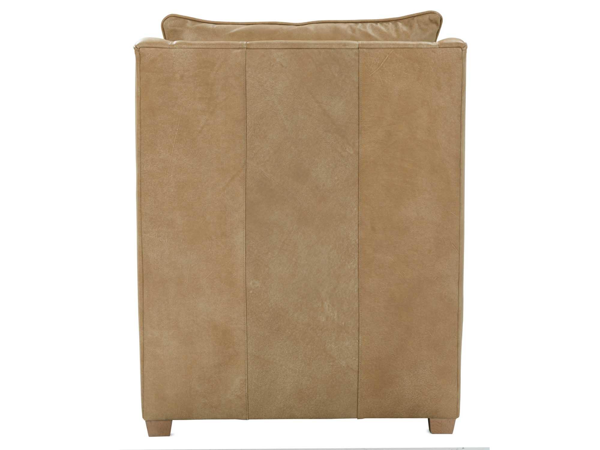 Rowe Kara Brown Leather Accent Chair