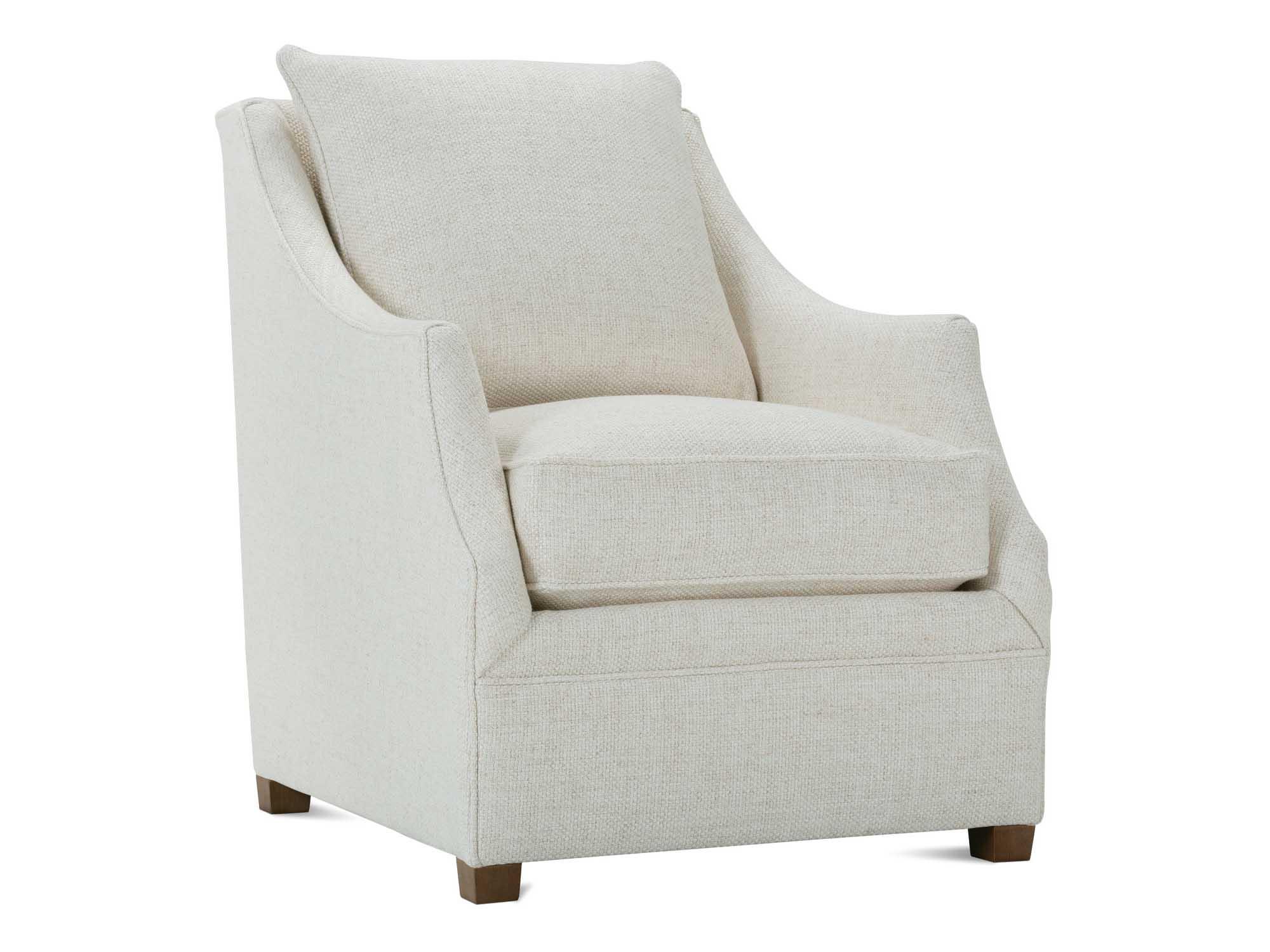 Rowe Kori White Fabric Accent Chair
