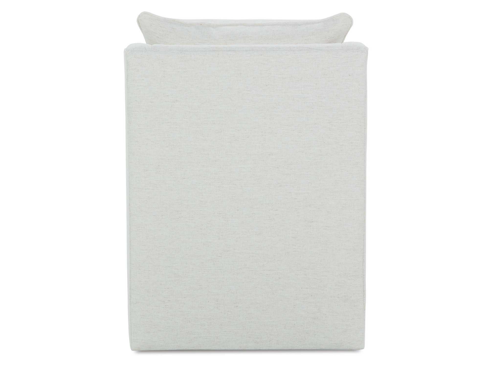 Rowe Kori Swivel White Fabric Accent Chair