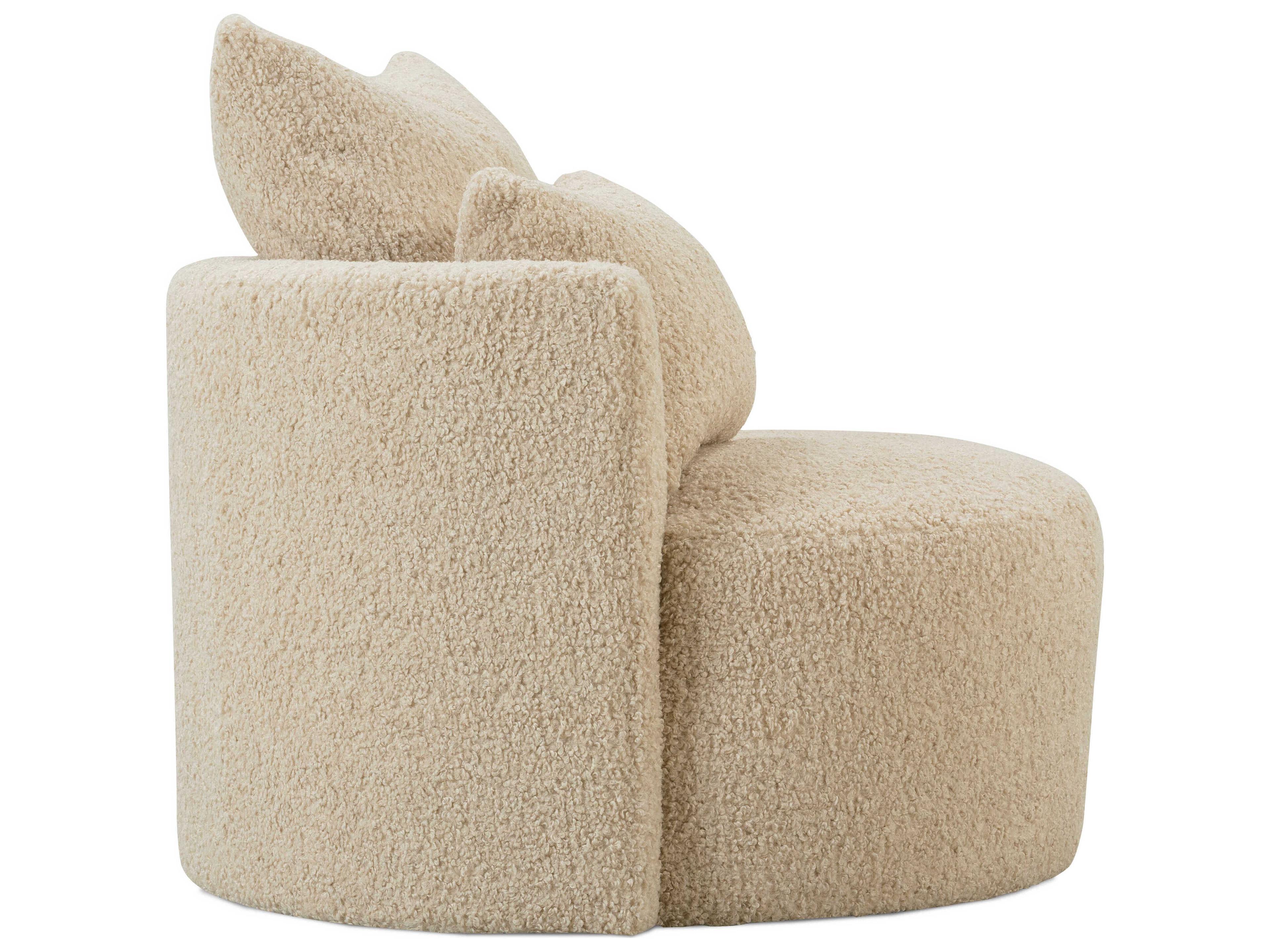 Rowe Leander Beige Fabric Accent Chair