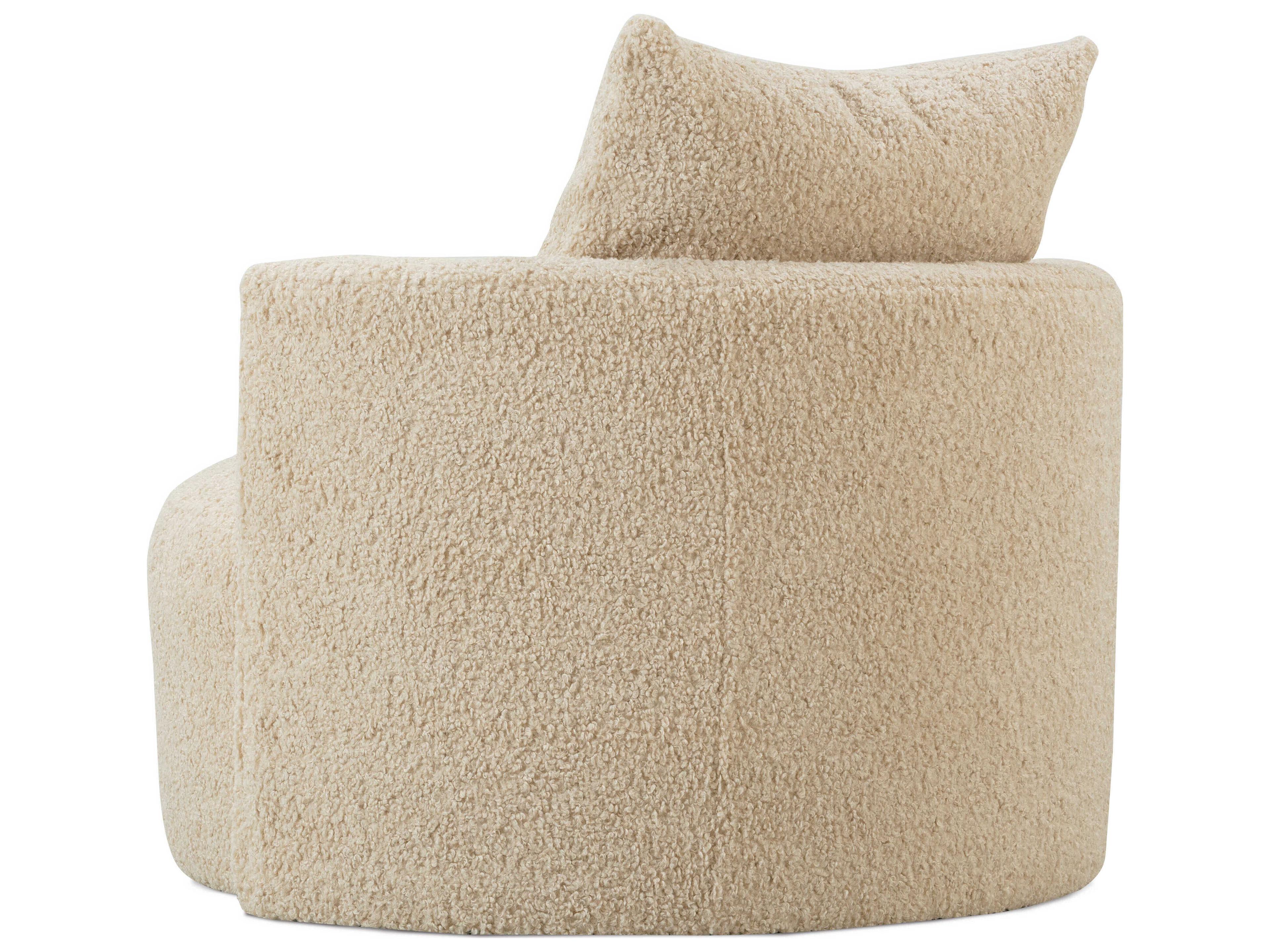 Rowe Leander Beige Fabric Accent Chair