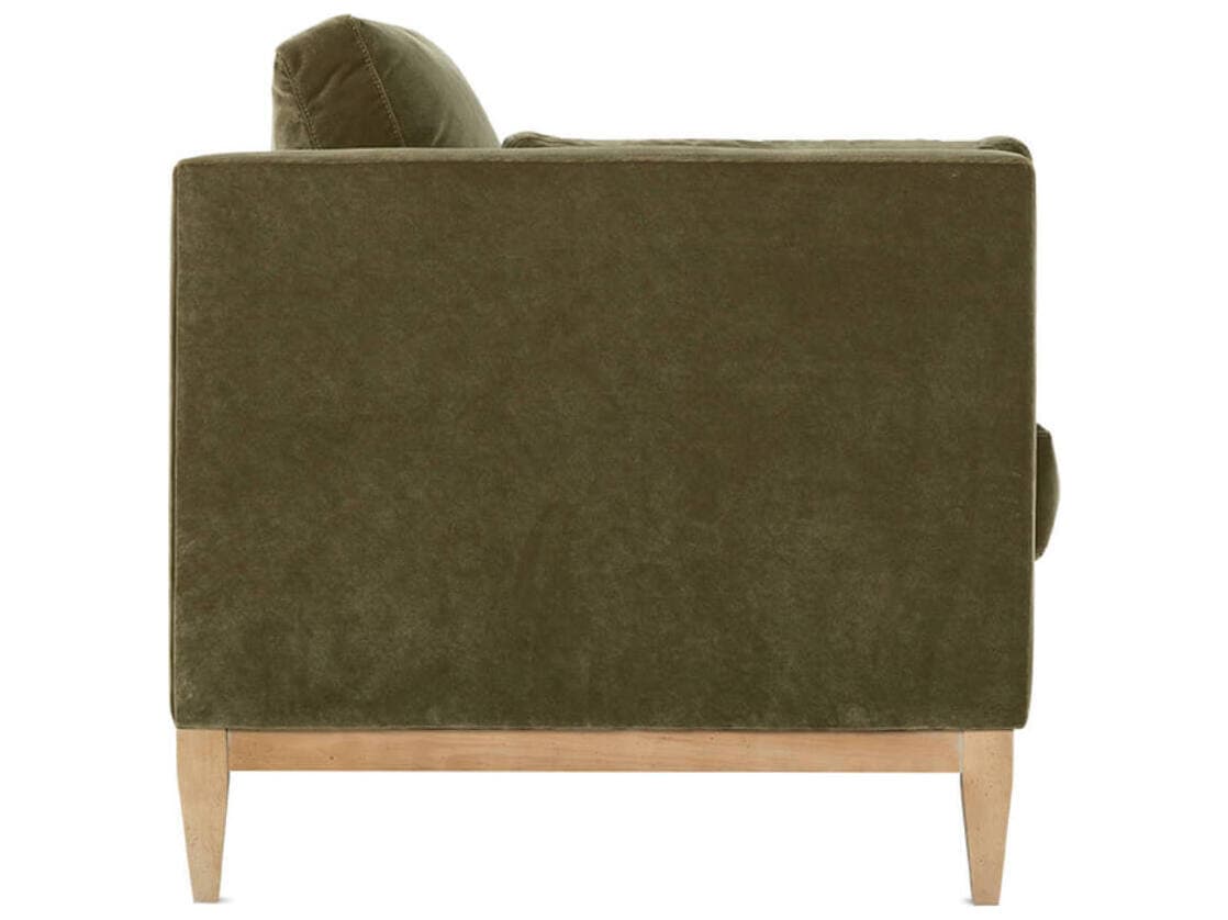 Rowe Leo Washed Oak Green Upholstered Sofa