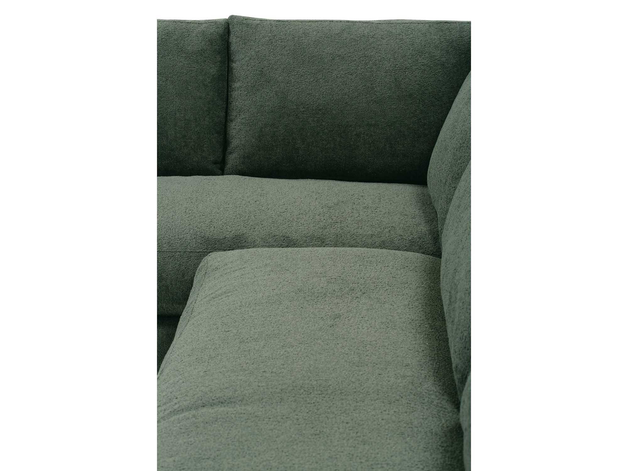 Rowe Leo Green Upholstered Sectional Sofa