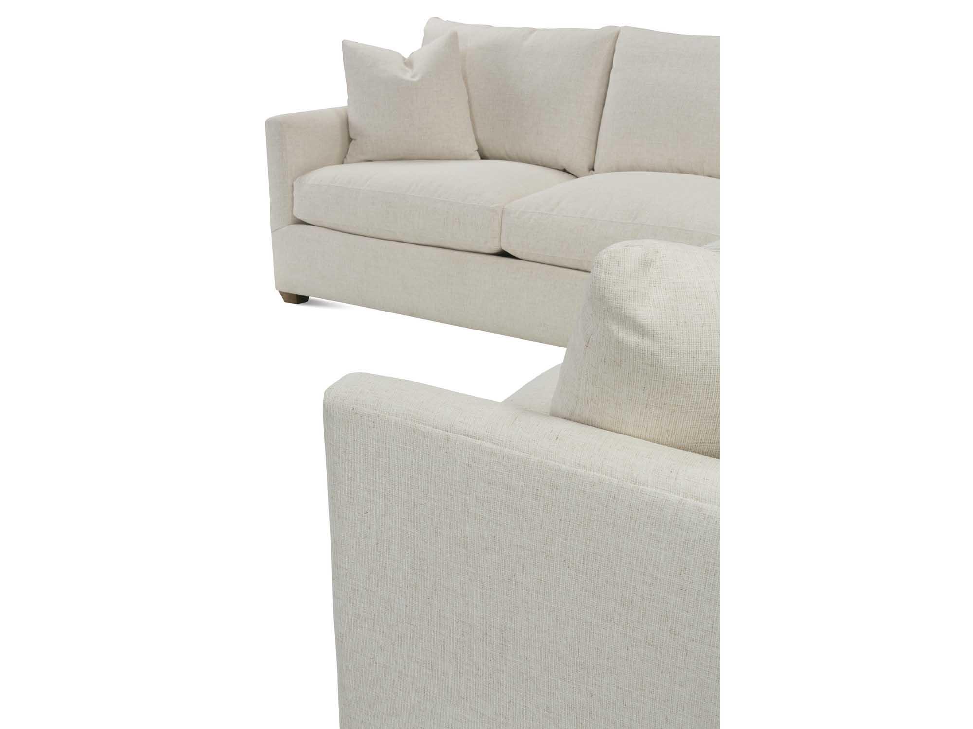 Rowe Lilah Cream Upholstered Sectional Sofa