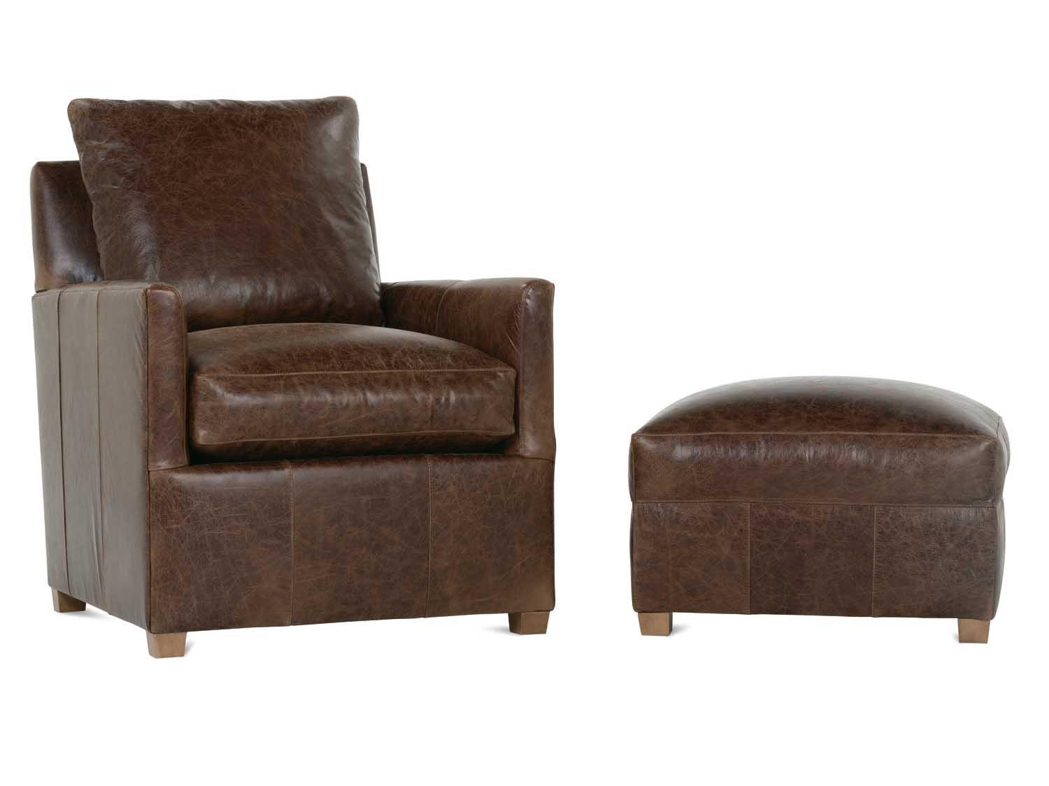 Rowe Lilah Brown Leather Accent Chair