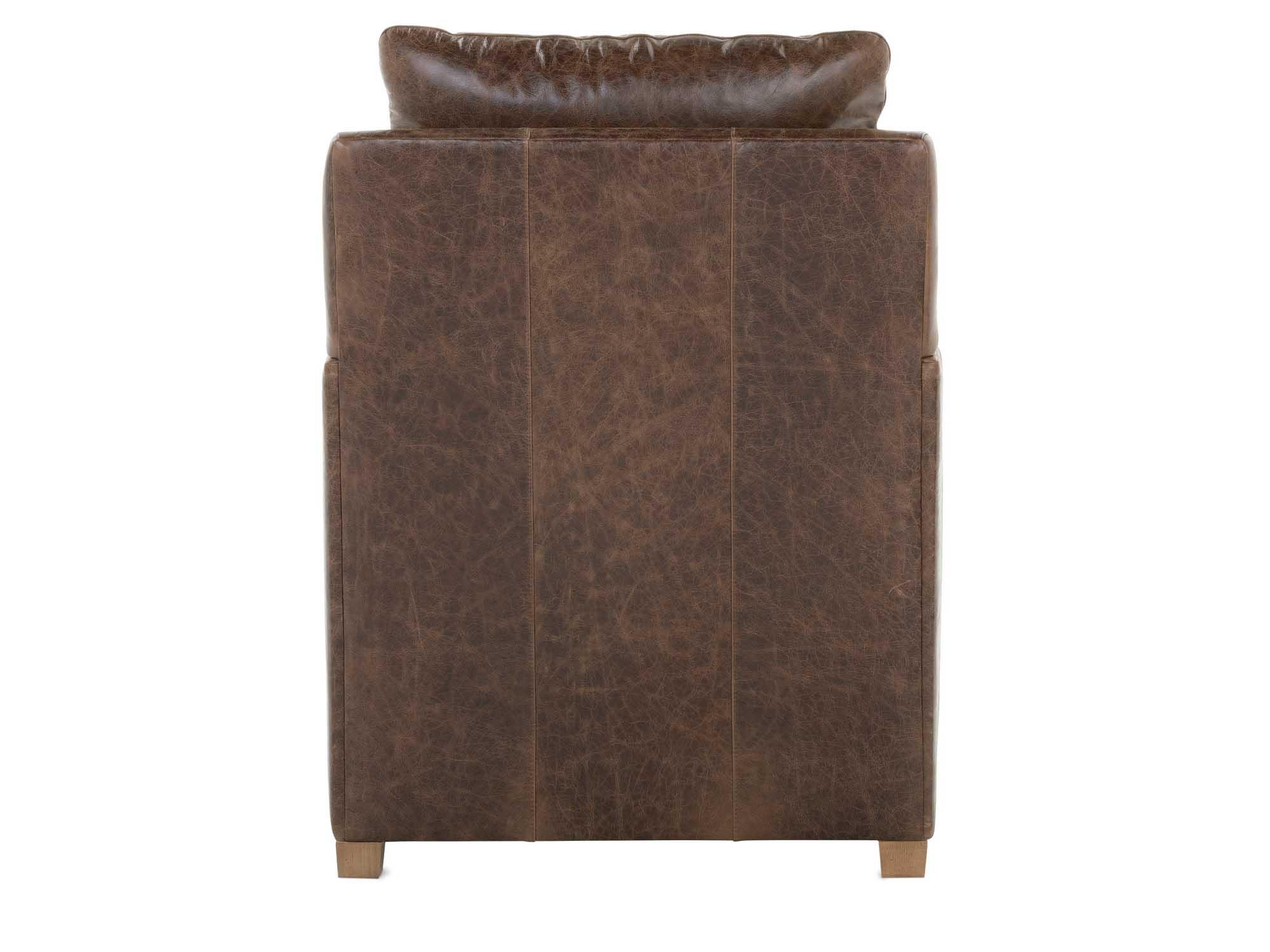 Rowe Lilah Brown Leather Accent Chair