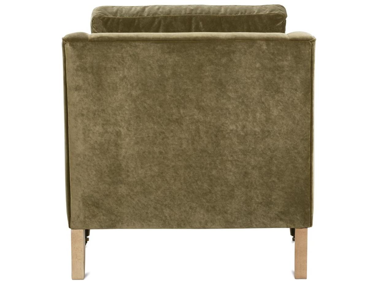 Rowe Madeline Rolling Green Fabric Accent Chair