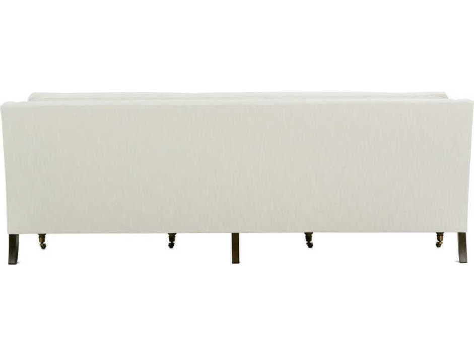 Rowe Madeline Chocolate White Upholstered Sofa