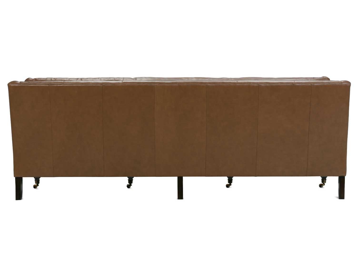 Rowe Madeline Chocolate Brown Leather Sofa