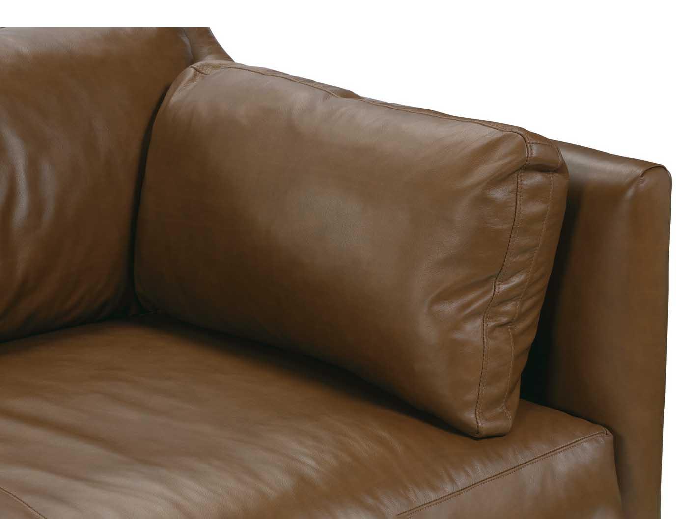 Rowe Madeline Chocolate Brown Leather Sofa