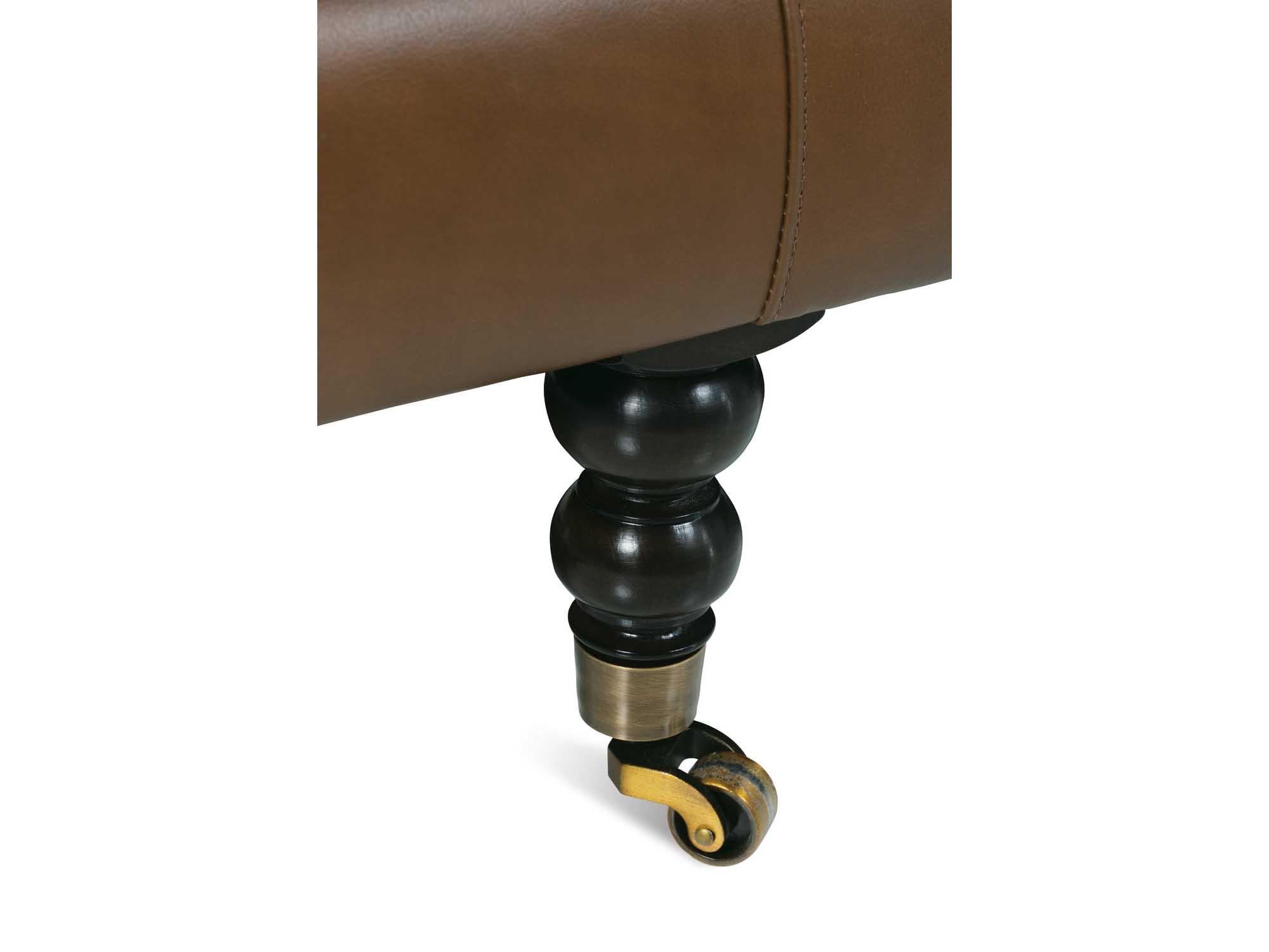 Rowe Madeline Chocolate Brown Leather Sofa