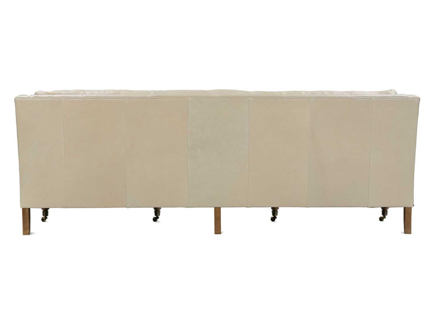 Rowe Madeline Latte Cream Leather Sofa