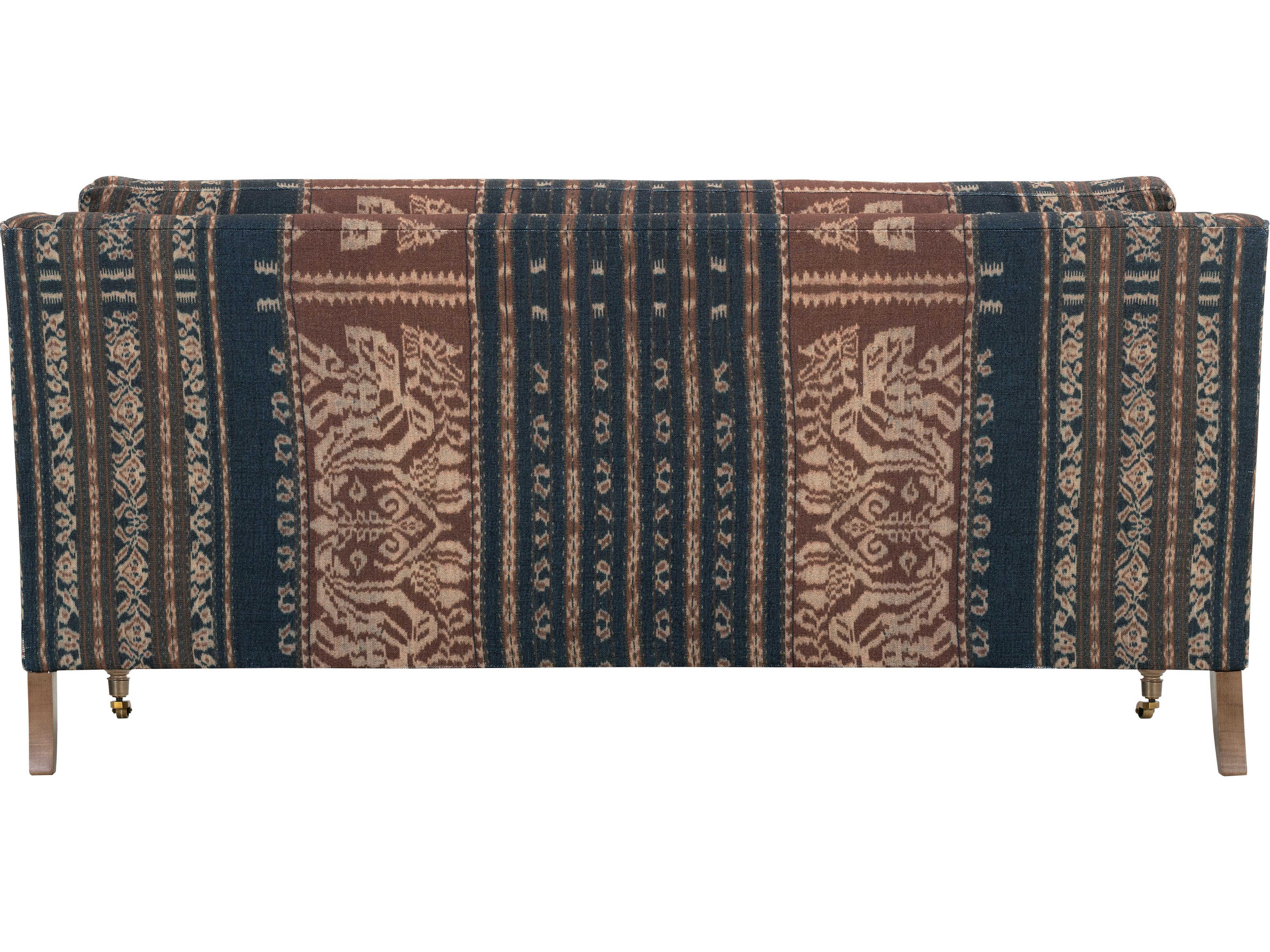 Rowe Madeline Latte Black Upholstered Loveseat