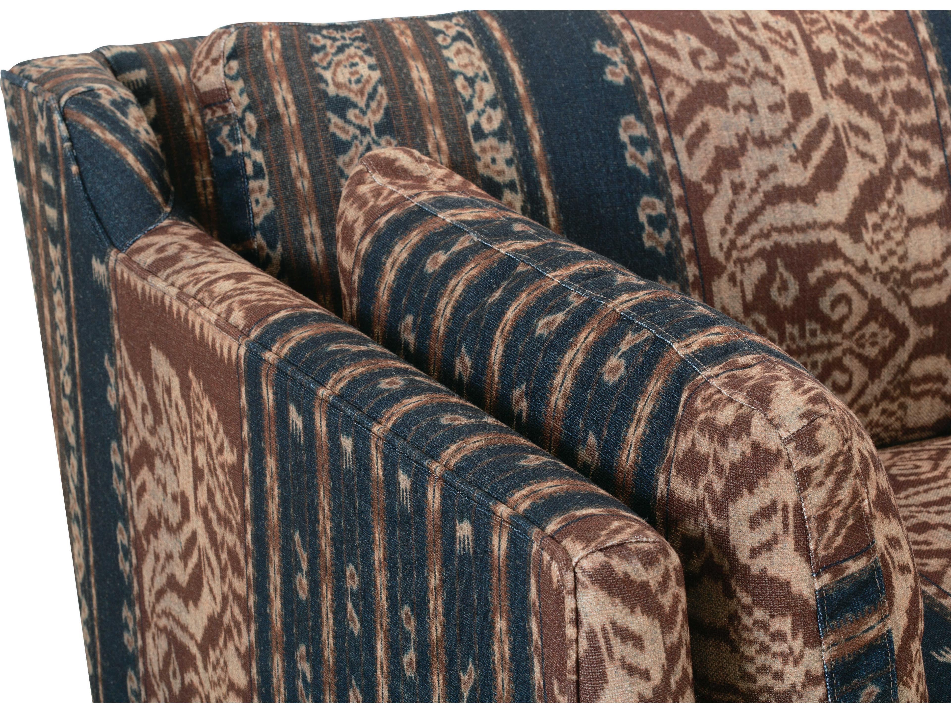 Rowe Madeline Latte Black Upholstered Loveseat