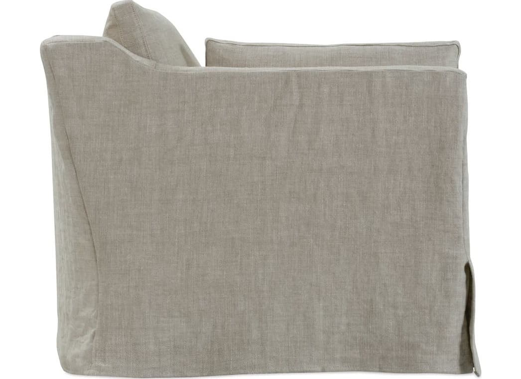 Rowe Natural Gray Upholstered Slip Sofa