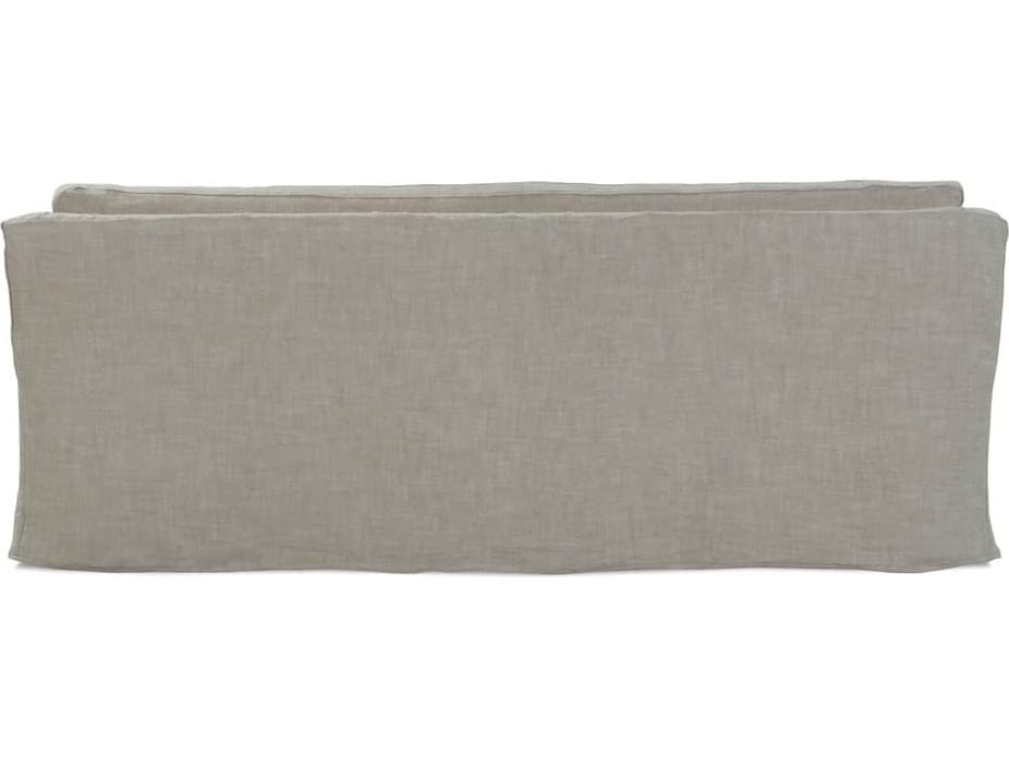 Rowe Natural Gray Upholstered Slip Sofa