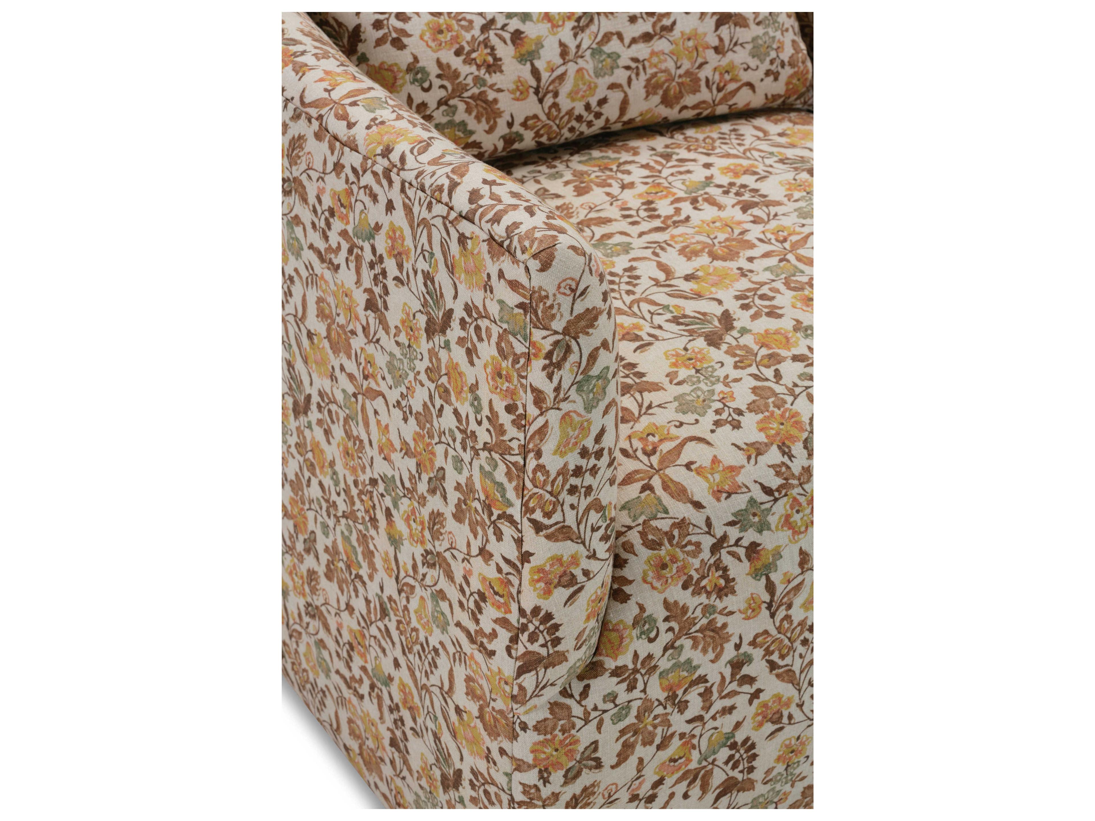 Rowe Noel Brown Fabric Accent Chair