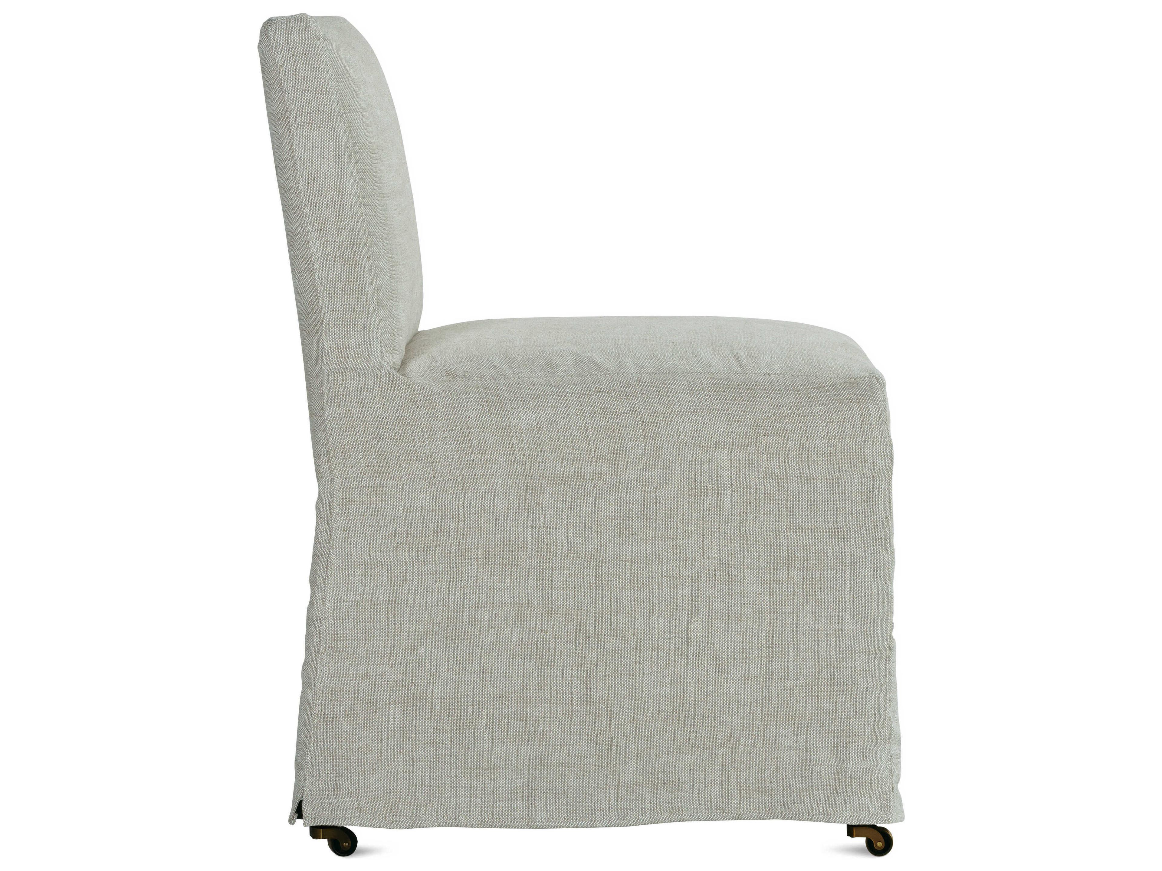 Rowe Odessa Beige Upholstered Side Dining Chair with Silpcover