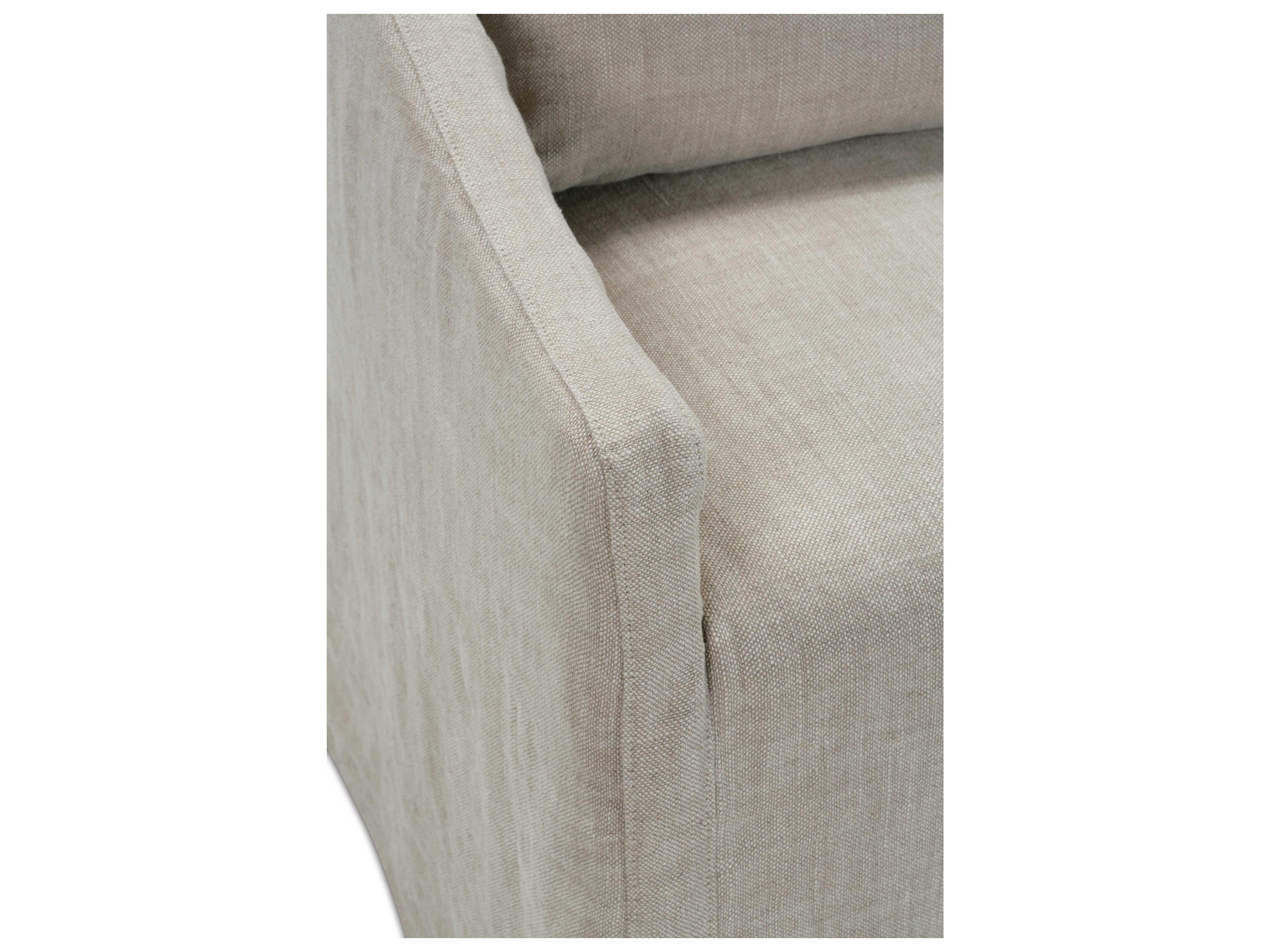 Rowe Odessa Beige Upholstered Accent Bench with Slipcover