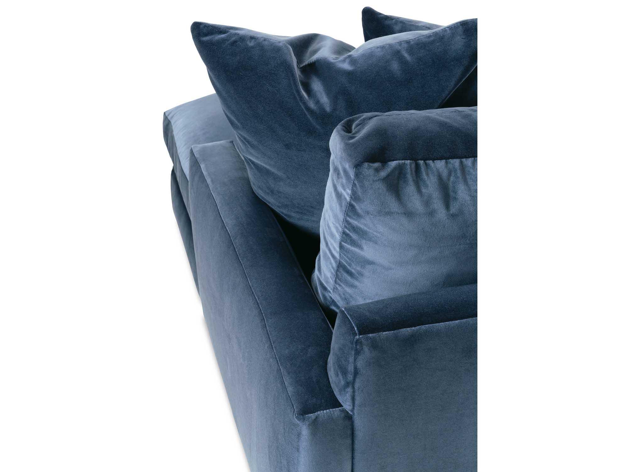 Rowe Oslo Blue Upholstered Sectional Sofa