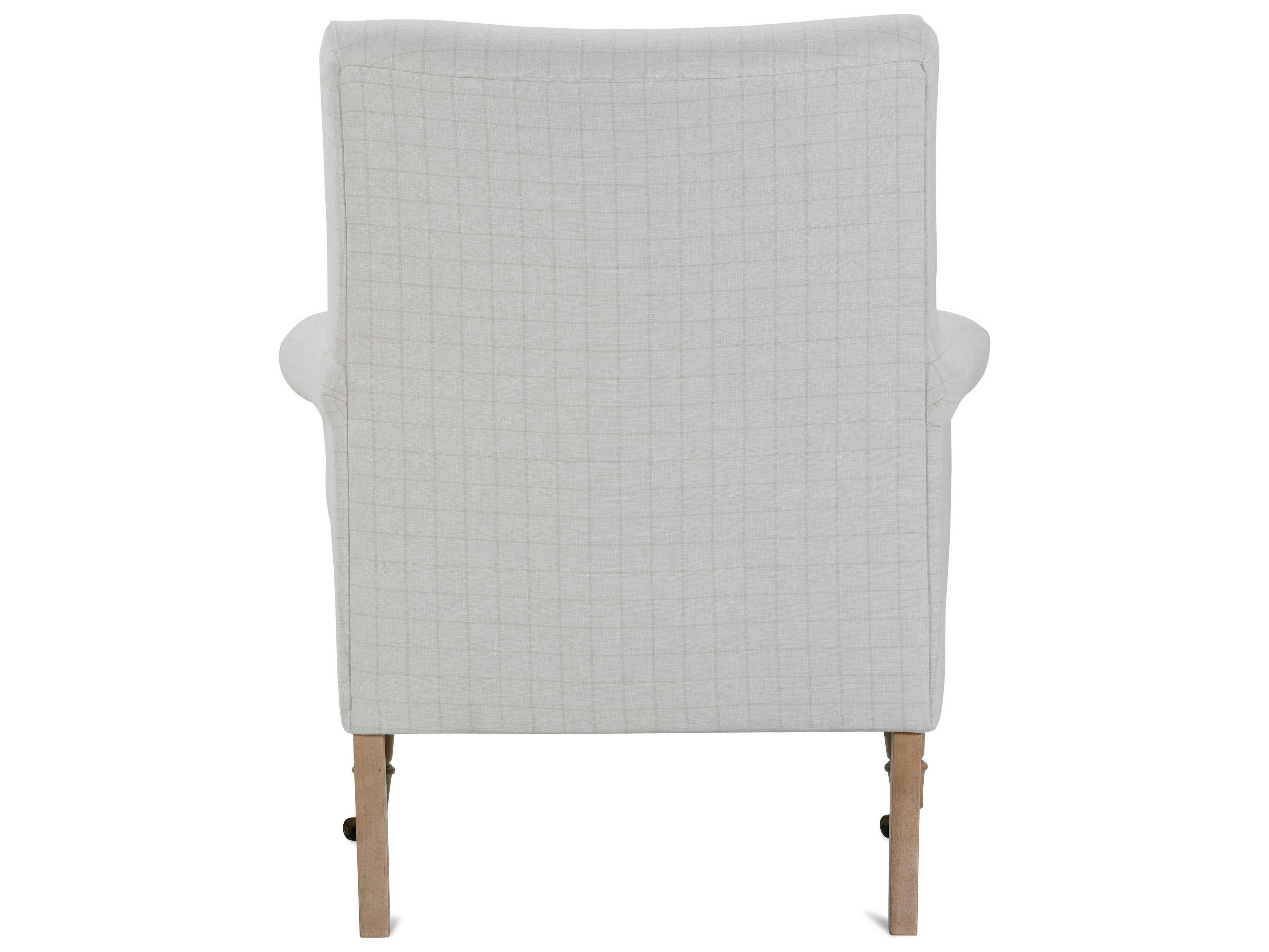 Rowe Hannah Rolling Beige Fabric Accent Chair