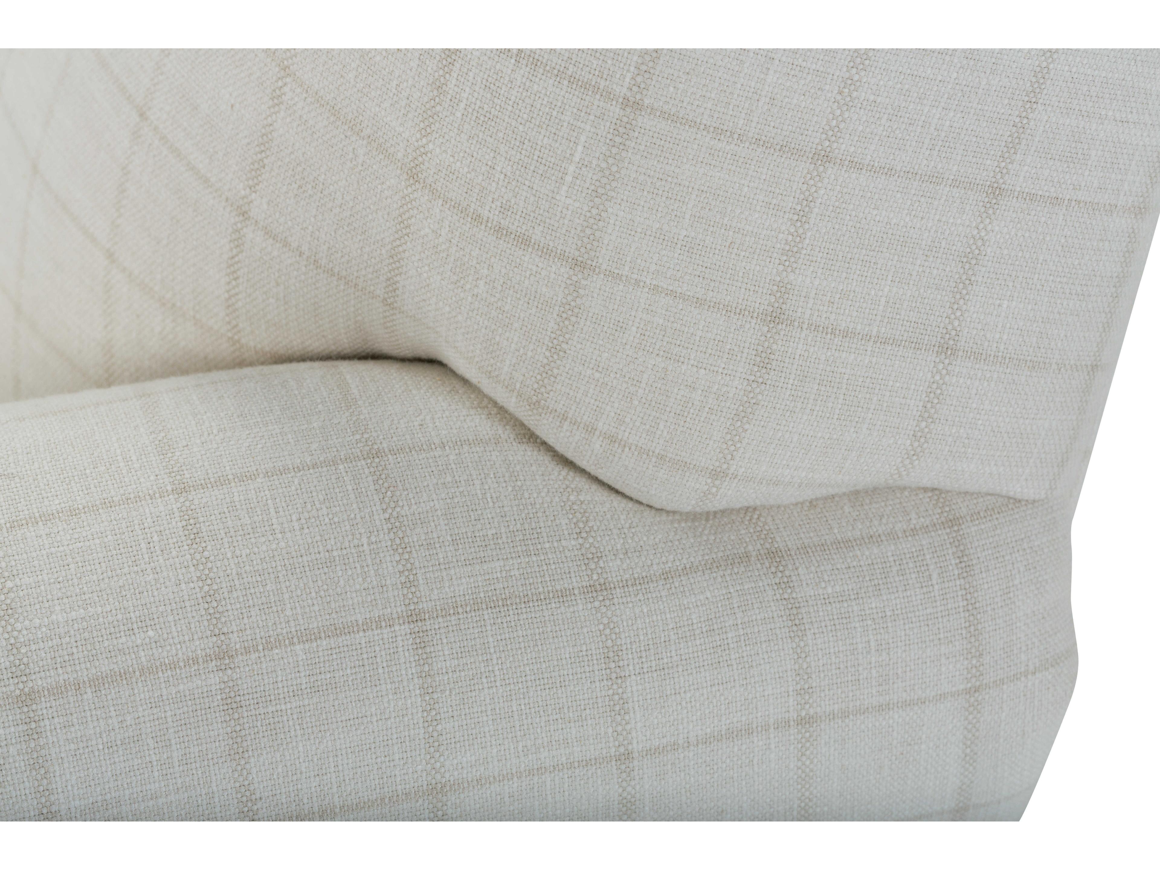 Rowe Hannah Rolling Beige Fabric Accent Chair