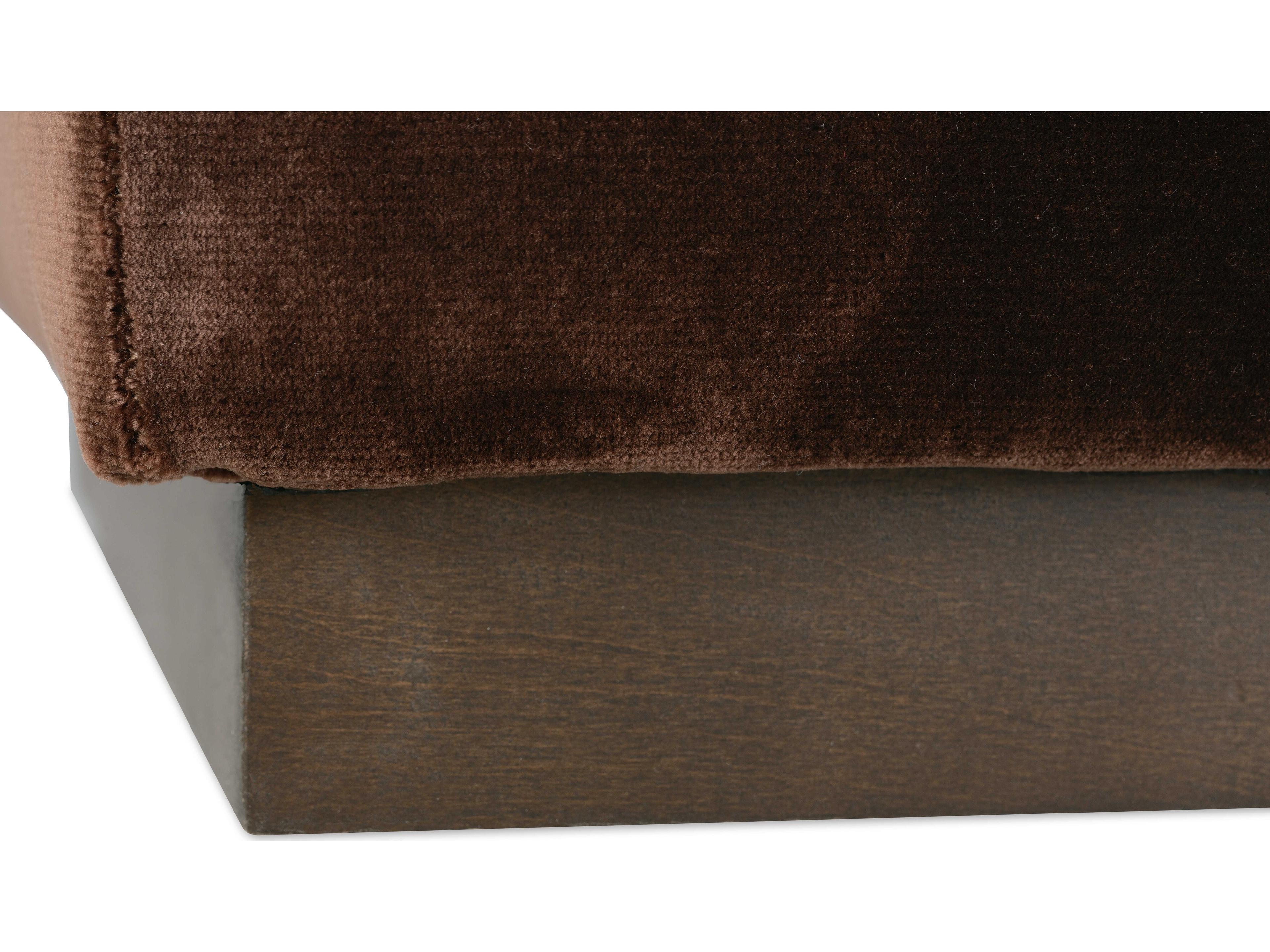 Rowe Dena Chocolate Brown Upholstered Ottoman