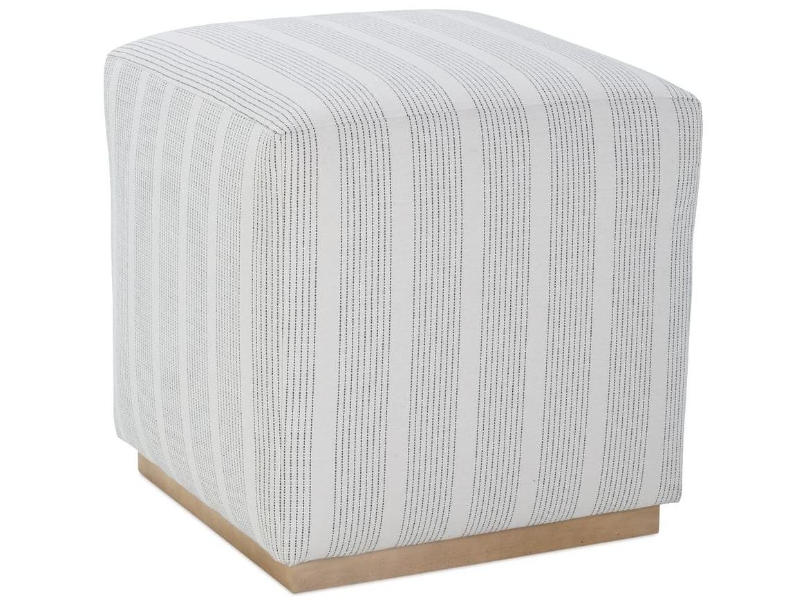 Rowe Dena Blue Upholstered Ottoman