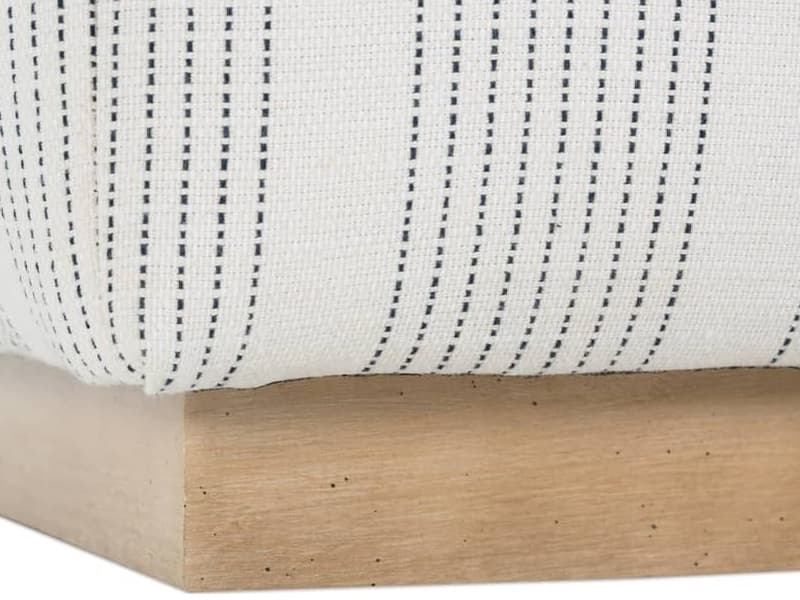 Rowe Dena Blue Upholstered Ottoman