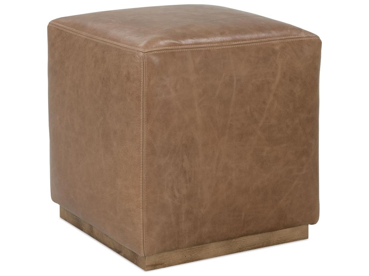 Rowe Dena Brown Leather Ottoman