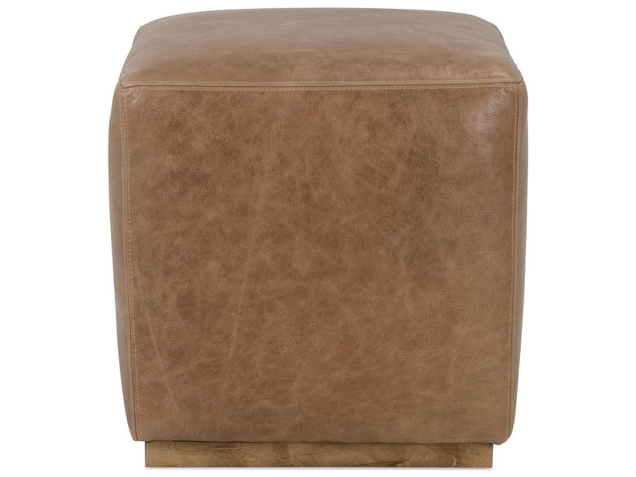 Rowe Dena Brown Leather Ottoman