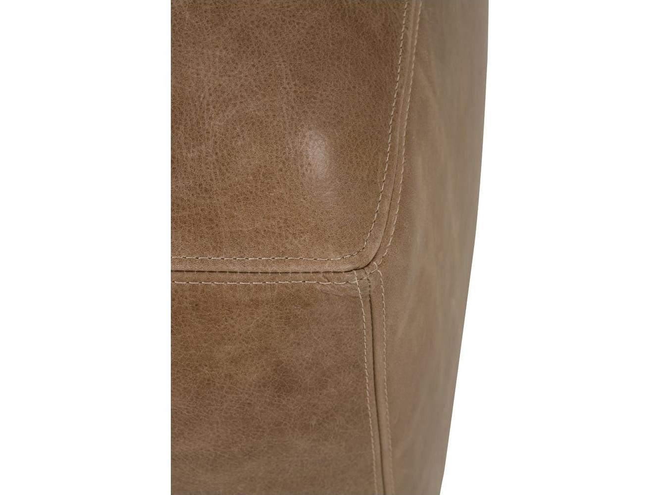 Rowe Dena Brown Leather Ottoman