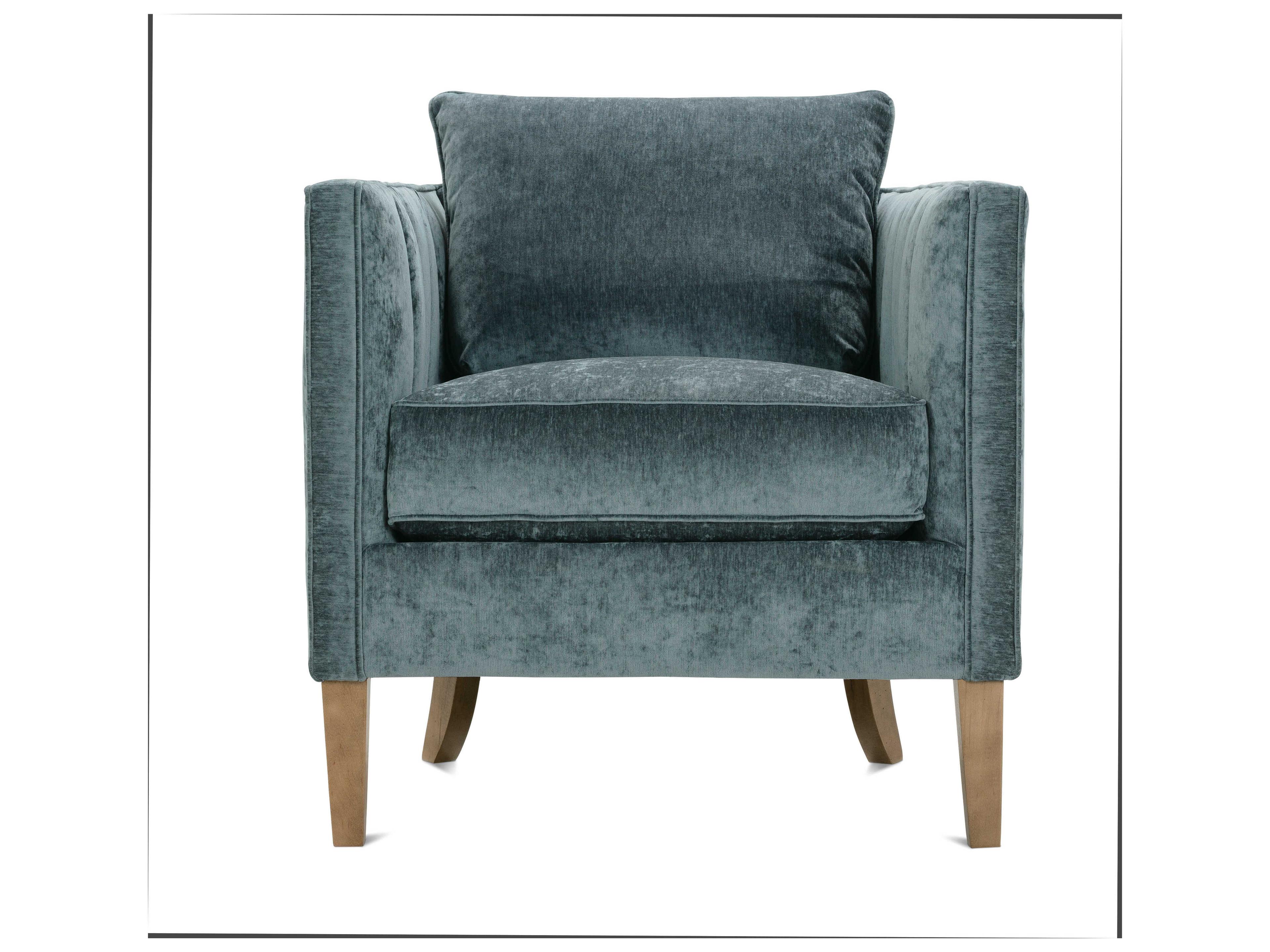 Rowe Kitt Blue Fabric Accent Chair